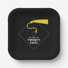 黒卒業2025パーティー ペーパープレート