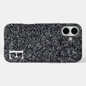 黒印ガーリー刷グリッタースタイリッシュと可愛い Case-Mate iPhoneケース (裏面 (横))