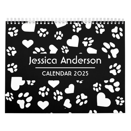 黒印パーソナライズされた刷(前版付) カレンダー (カバー)