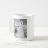 黒及びほんの少しの白くま コーヒーマグカップ (正面左)