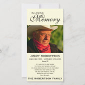 黒及びクリーム記念家族の承認 サンキューカード (正面)