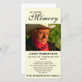 黒及びクリーム記念家族の承認 サンキューカード (正面/裏面)