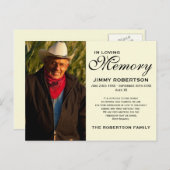 黒及びクリーム記念家族の承認 ポストカード (正面/裏面)