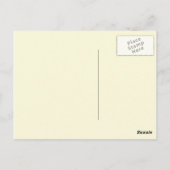 黒及びクリーム記念家族の承認 ポストカード (裏面)