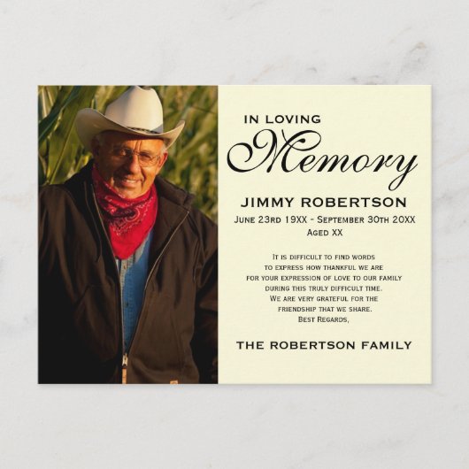 黒及びクリーム記念家族の承認 ポストカード (正面)