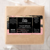 黒及びピンクのアゲート酸顔油血清 ラベル (インサイチュ)