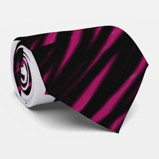 黒及びピンクのタイ ネクタイ (ロール)