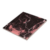 黒及びピンクの抽象芸術 タイル (側面)