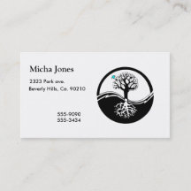 黒及び白陰陽の生命の樹