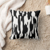 黒及び白 クッション (ブランケット)