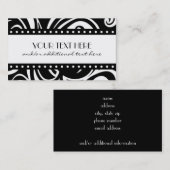 黒及び白 名刺 (正面/裏面)