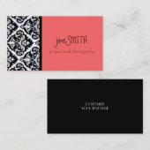 黒及び白 名刺 (正面/裏面)