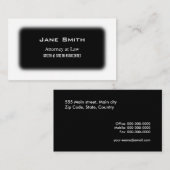 黒及び白 名刺 (正面/裏面)