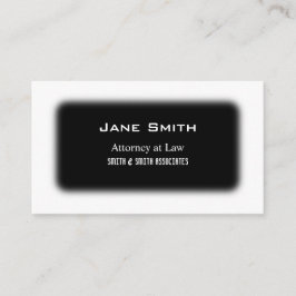 黒及び白 名刺