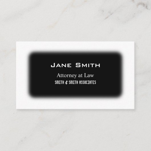 黒及び白 名刺 (正面)