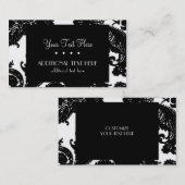 黒及び白 名刺 (正面/裏面)