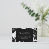 黒及び白 名刺 (スタンド正面)