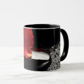 黒及び赤 マグカップ (正面右)