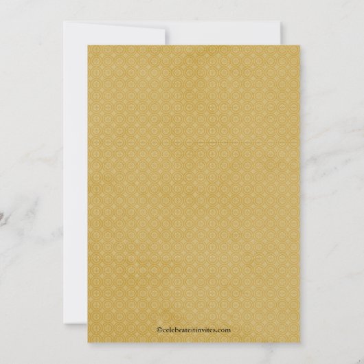 黒及び金ゴールドの写真の卒業の招待状 招待状 (裏面)