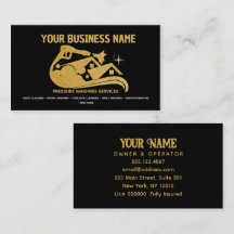 黒及び金ゴールドの圧力洗浄力洗浄窓