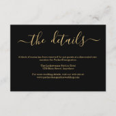 黒及び金ゴールドの情報/詳細のエンクロージャカード エンクロージャーカード (正面)