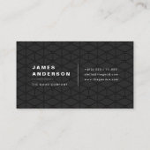 黒及び金ゴールド 名刺 (裏面)