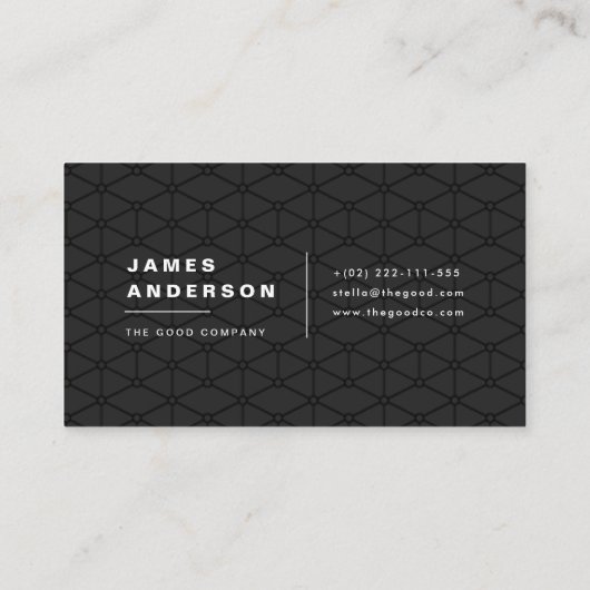 黒及び金ゴールド 名刺 (裏面)