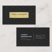 黒及び金ゴールド 名刺 (正面/裏面)