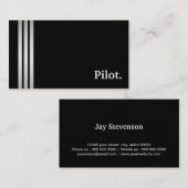 黒及び銀の試験プロフェッショナル 名刺 (正面/裏面)