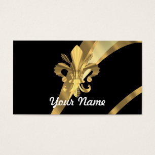 黒及びgold fleur de lys