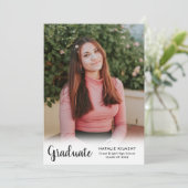 黒台大学院モダン写真卒業 招待状 (スタンド正面)