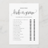 黒台彼は彼女は花嫁または新郎のゲームを言った エンクロージャーカード (正面)