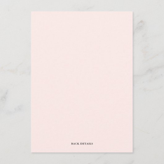 黒台彼は彼女は花嫁または新郎のゲームを言った エンクロージャーカード (裏面)