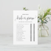 黒台彼は彼女は花嫁または新郎のゲームを言った エンクロージャーカード (スタンド正面)