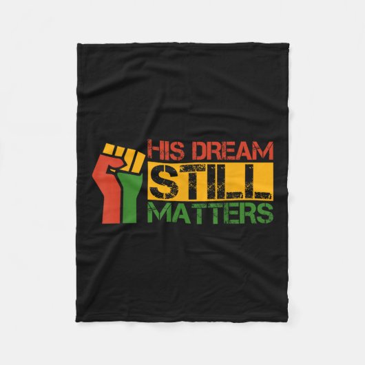 黒史が成功信じTee Fantastiを達成 フリースブランケット (正面)