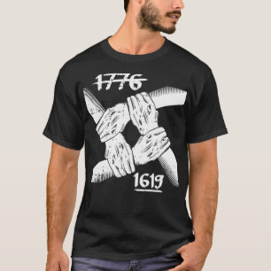 黒史の祖先1619 1776アフリカ系アメリカ人 Tシャツ