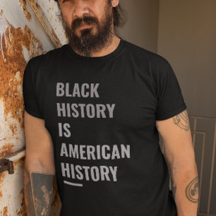 黒史はアメリカ史である – はっきりした声明 トライブレンドＴシャツ
