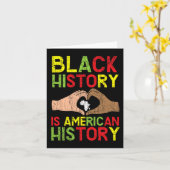 黒史はアメリカ史アフリカ系アメリカ人 カード (黄色い花)