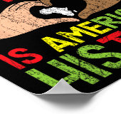 黒史はアメリカ史アフリカ系アメリカ人 ポスター (角)