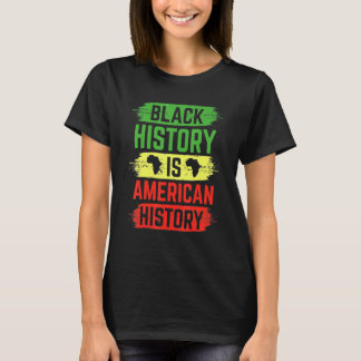 黒史はアメリカ史アフリカ系アメリカ人 Tシャツ