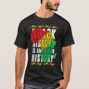黒史はアメリカ史アフリカ系アメリカ人 Tシャツ