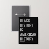 黒史はアメリカ史 – 認識度 缶バッジ (正面/裏面)