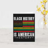 黒史はアメリカ史Bhm African Afro カード (黄色い花)