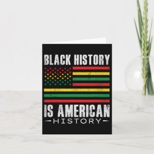 黒史はアメリカ史Bhm African Afro カード
