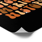 黒史はアメリカ史Bhm African Groo ポスター (角)