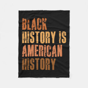 黒史はアメリカ史Bhm African Mela フリースブランケット