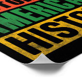 黒史はアメリカ史Bhm African Mela ポスター (角)