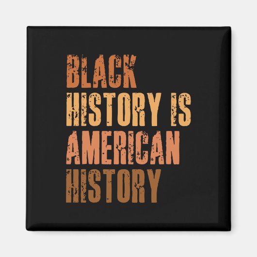 黒史はアメリカ史Bhm African Mela マグネット (正面)