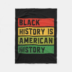 黒史はアメリカ史Bhm African Prid フリースブランケット
