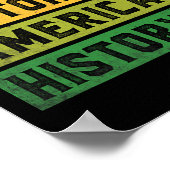 黒史はアメリカ史Bhm African Prid ポスター (角)